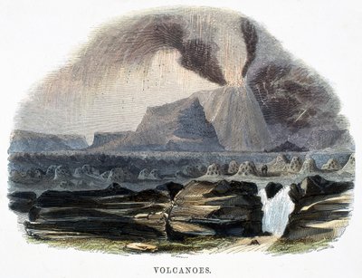 Volcanoes, from Phenomena of Nature by Josiah Wood Whymper