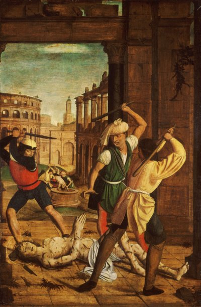 The Martyrdom of Saint Sebastian by Josse Lieferinxe
