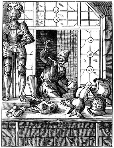 Armourer, 16th century by Jost Amman