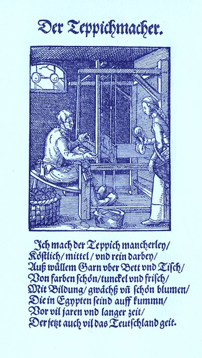 Carpet maker by Jost Amman
