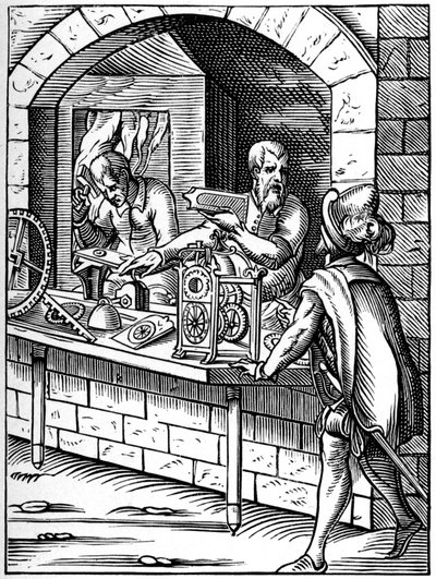 Clockmaker, 16th Century, 1849 by Jost Amman