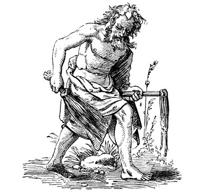 Flagellant, 16th century by Jost Amman