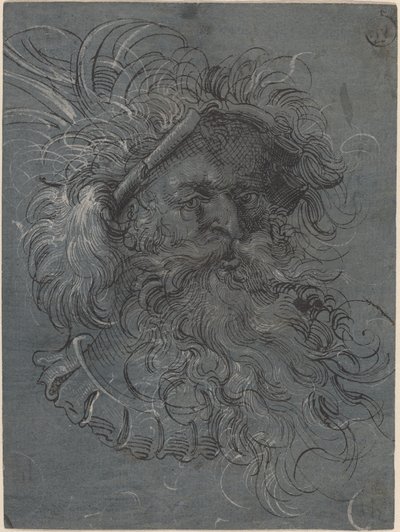 Head of a Bearded Man by Jost Amman