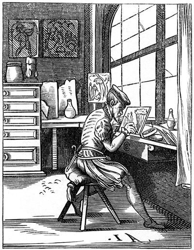 Illuminator, 16th century 1849 by Jost Amman