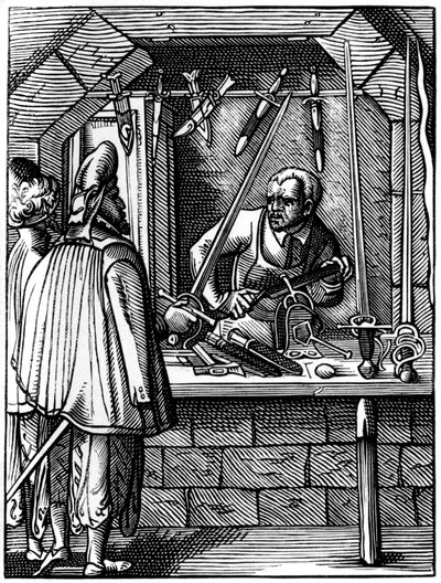 Sword maker by Jost Amman