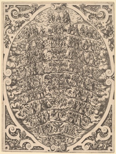 The Hierarchy of the Heavens by Jost Amman