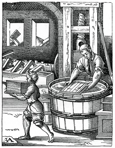 The Paper Maker by Jost Amman