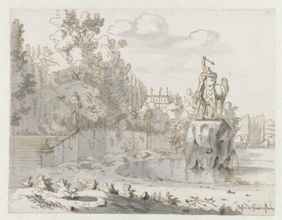 View of an Italianate Garden by Josua de Grave