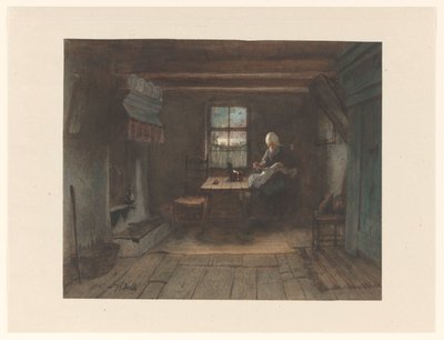 Peasant Interior by Jozef Israëls