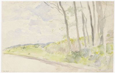 Group of Trees by a Road by Jozef Israëls