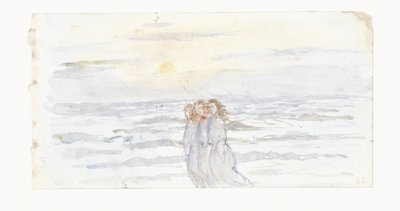 Three Girls by the Sea by Jozef Israëls