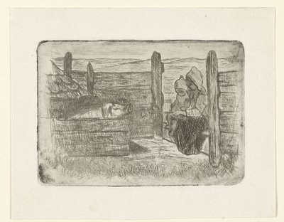 Children by the Pigsty by Jozef Israëls