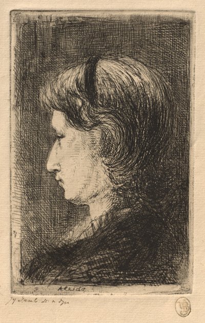 Portrait of Mrs. Israëls by Jozef Israëls