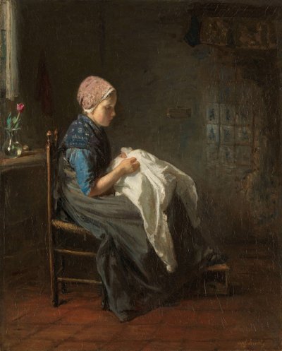The Little Seamstress by Jozef Israëls