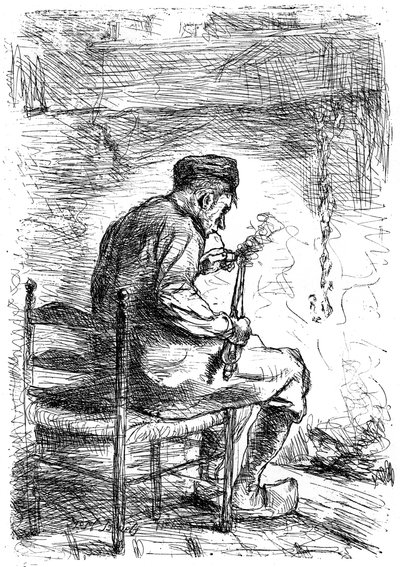 The Smoker by Jozef Israëls