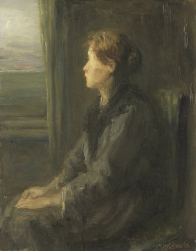 Woman at a Window by Jozef Israëls