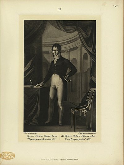 Prince Adam Jerzy Czartoryski 1770-1861 by Jozef Oleszkiewicz