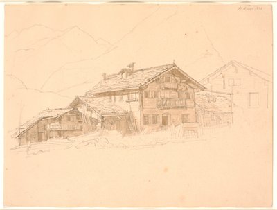 Farmhouse in Tyrol. St. Mary by Jørgen V. Sonne