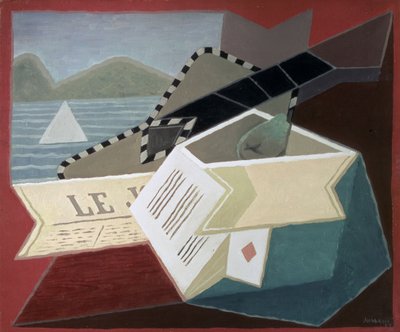 A Guitar Facing the Sea by Juan Gris