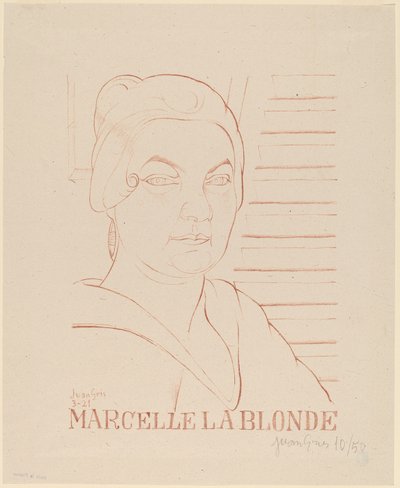 Marcelle the Blonde by Juan Gris