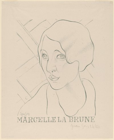 Marcelle the Brunette by Juan Gris