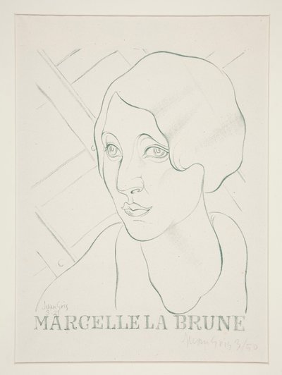 Marcelle the Brunette by Juan Gris
