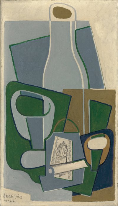 Pipe and Packet of Tobacco by Juan Gris