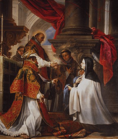 The Communion of Saint Theresa, 1670 by Juan Martín Cabezalero