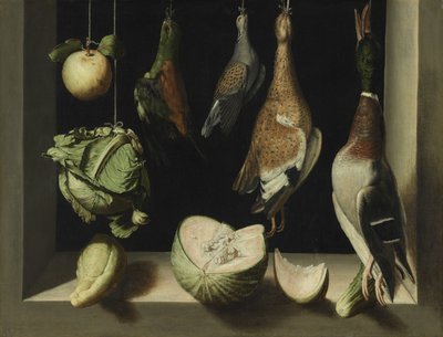 Still Life with Game Fowl by Juan Sanchez Cotan
