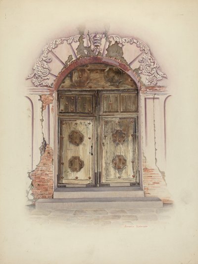 Doorway and Wall Painting by Juanita Donahoo