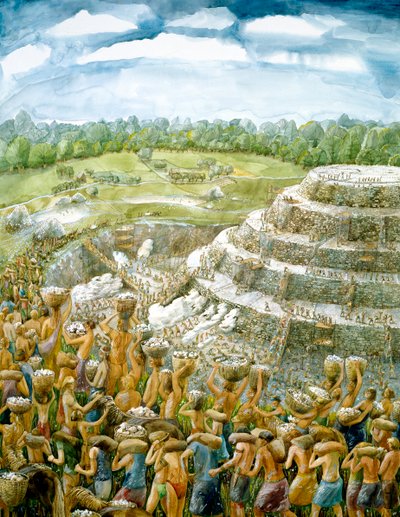 Silbury Hill, c2400BC, c1990-2010 by Judith Dobie