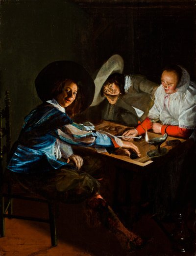 A Game of Tric-Trac by Judith Leyster