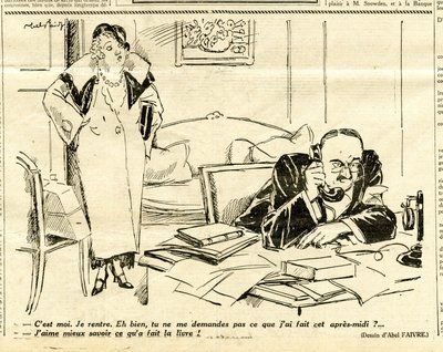 Candide, Satirical in B&W by Jules Abel Faivre