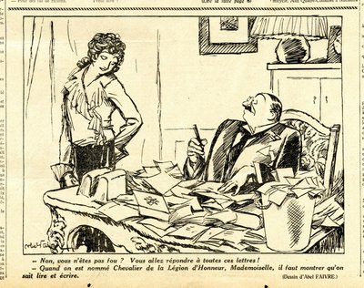 Candide, Satirical in B & W by Jules Abel Faivre