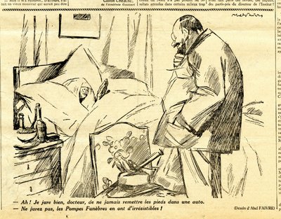 Candide, Satirical in Black & White by Jules Abel Faivre