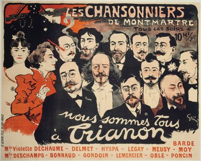 Les Chansonniers de Montmartre by Jules Alexandre Grün
