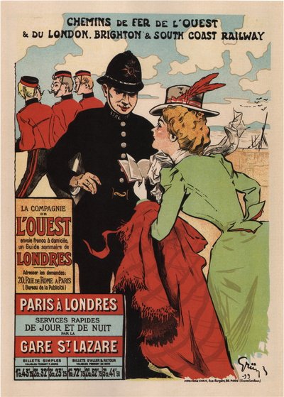 Paris Londres by Jules Alexandre Gruen or Grun