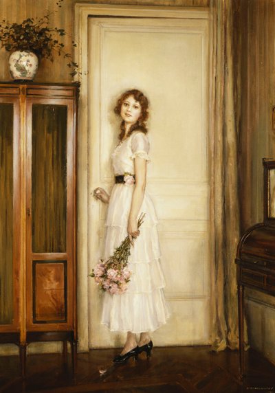 At the Doorway by Jules Alexis Muenier