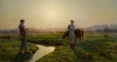 In the Morning, 1883 by Jules Breton
