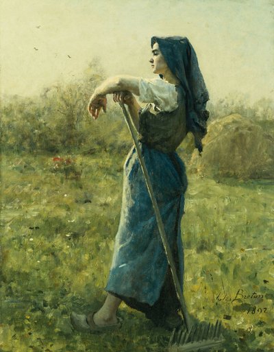 The Harvester by Jules Breton