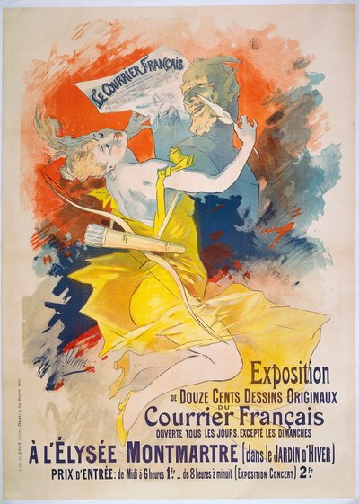 Exposition Le Courrier Francais, c.1895 by Jules Cheret