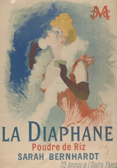 La Diaphane. Poudre de Riz, 1890 by Jules Cheret