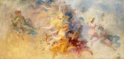 Spring, 1900 by Jules Cheret