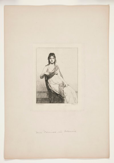 Mme Verninac, née Delacroix by Jules David