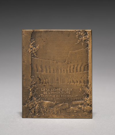 Medallion reverse by Jules Dupré
