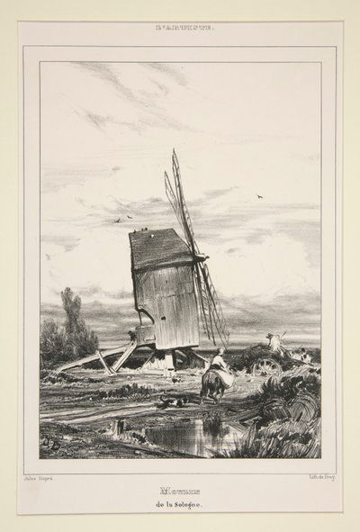 Mill of Sologne by Jules Dupré