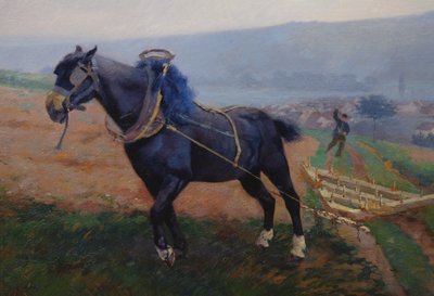 Landscape at Romeny, The Horse by Jules Ernest Renoux