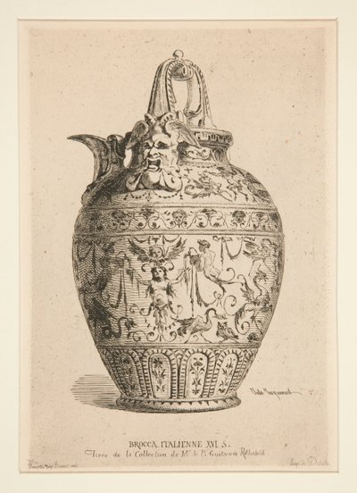 Italian Jug XVI Century by Jules Ferdinand Jacquemart
