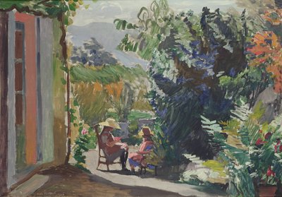 The Sunlit Garden by Jules Flandrin