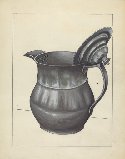 Silver Teapot by Jules Lefevere
